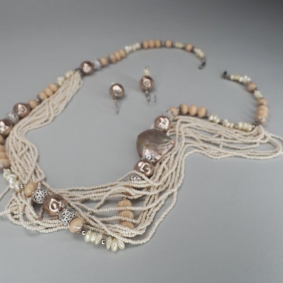 Vintage Mother of Pearl Jewelry Set - Picture 7 of 7